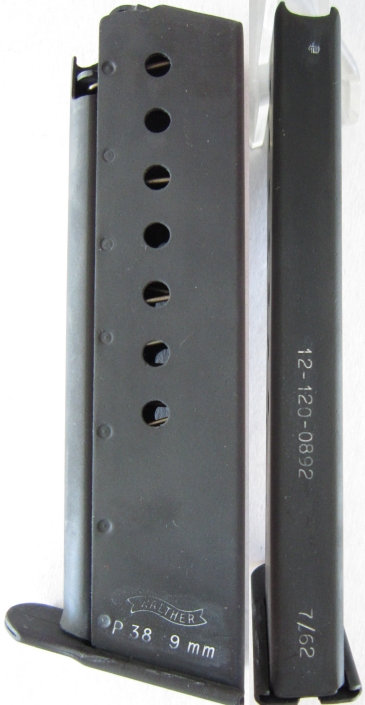 Walther P38 P1 magazine from the Bundeswehr 2nd variation
